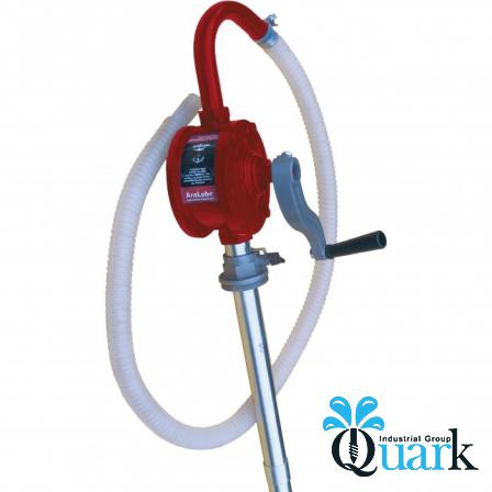 Using Hand Pump for Irrigating Lawn 